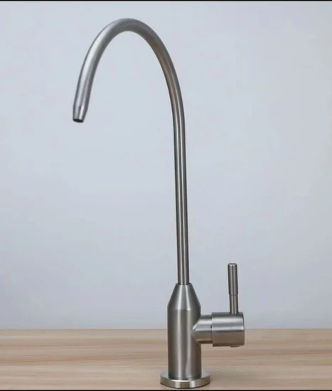 Grifo de ósmosis inversa sin plomo para trabajo pesado para sistemas de filtración de agua potable de ósmosis inversa, acero inoxidable cepillado o negro mate, personalizado