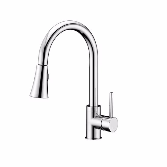 Grifo de lavabo de baño de cocina de cobre de alta calidad con manija única de latón