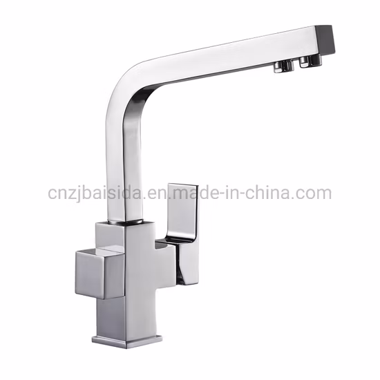 Grifos de cocina de 3 vías de latón OEM para agua potable agua purificada